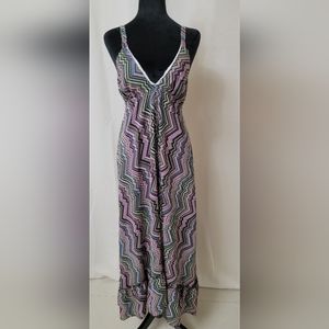 Earthbound Urban Nomad boho Chevron Dress Womens Size S/M